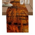thumbnail image 1 of Orange Forest Burlap-Cotton Table Runner 72 Inches Long,Fall Tree Botanical Maple Leaf Farmhouse Table Runners,Outdoor Dining Tablecloths Decor for Baby Shower Party Wedding 16x72, 1 of 9