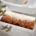 thumbnail image 1 of Orange Forest Mountain Bathroom Rug, Orange Misty Forest Tree Non Slip Soft Bath Mat, Nature Scenery Landscape Bath Rugs for Bathroom Living Room Bedroom Kitchen Indoor for Home Decor,17X48IN, 1 of 5