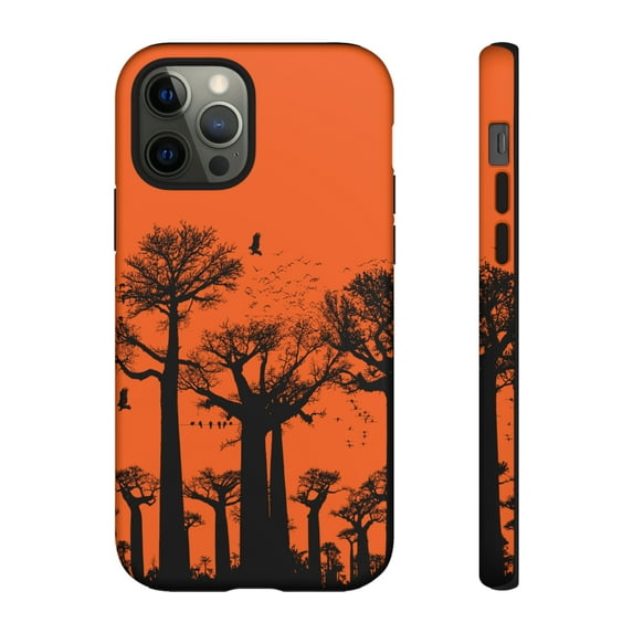 Orange Forest Tree Design iPhone 15 Case-iPhone 14-iPhone 14 Case-iPhone