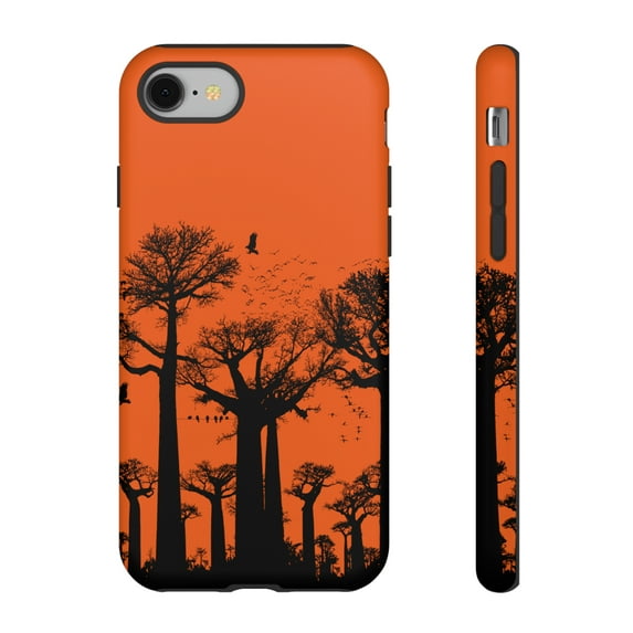 Orange Forest Tree Design iPhone 15 Case-iPhone 14-iPhone 14 Case-iPhone