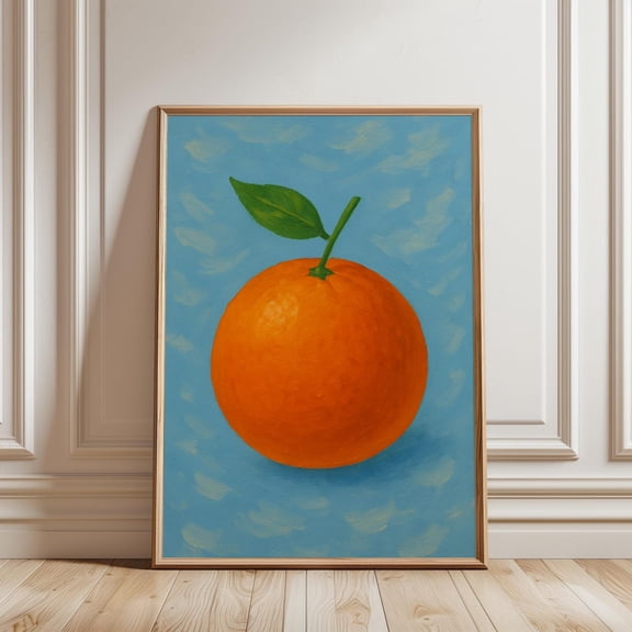 Orange Fruit Kitchen Bright Citrus Artwork Dining Room Kitchen Wall Decor Unframed Paper Print