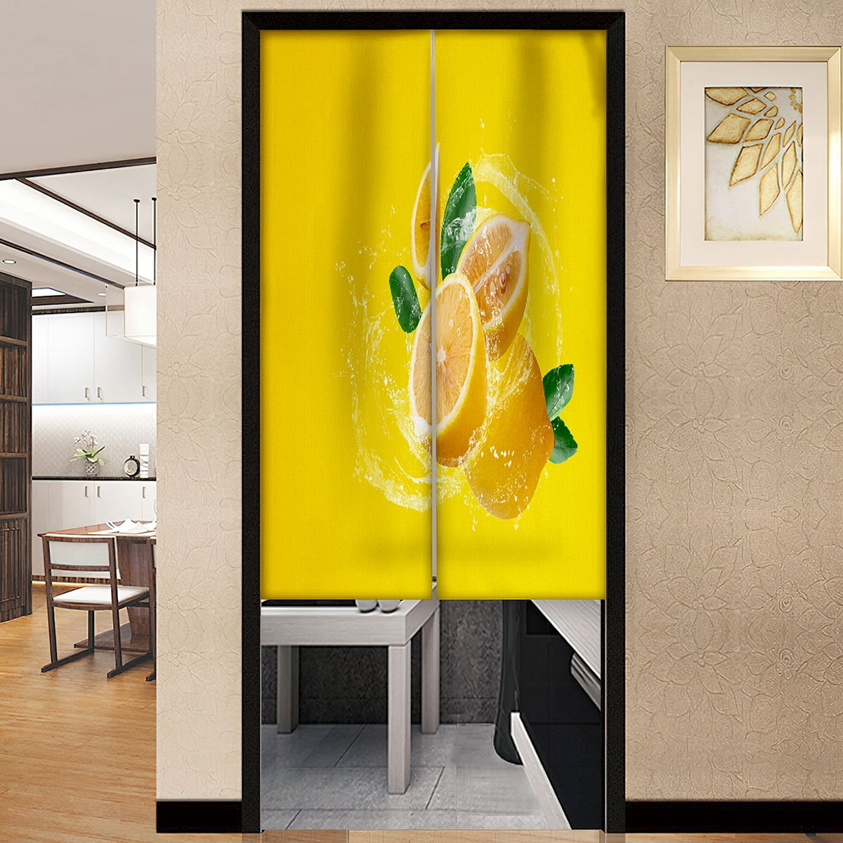 Doorway Curtain Orange Blk 240x94cm Party Goods Unisex main image 1