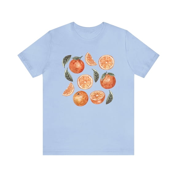 Orange Fruit Shirt, Cottagecore Clothing, Oranges Tee, Orange Lover Gift, Fruits Shirt, Summer Aesthetic, Spring Shirts, Citrus T-Shirt