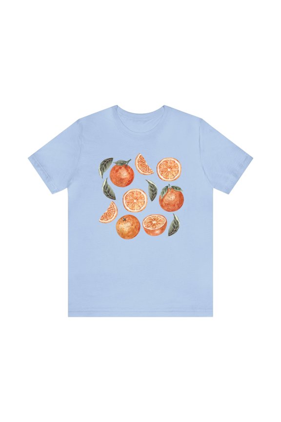 Orange Fruit Shirt, Cottagecore Clothing, Oranges Tee, Orange Lover Gift, Fruits Shirt, Summer Aesthetic, Spring Shirts, Citrus T-Shirt