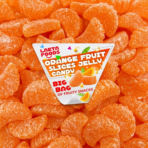 Orange Fruit Slices Jelly Candy (2.2 Pound Bag)