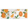 thumbnail image 1 of Orange Fruits Flowers White Pattern Kitchen Rug Mat,Kitchen Runner Rugs Non Skid Washable,Decorative Kitchen Floor Mats for Kitchen,Sink,Laundry,17"X47", 1 of 5