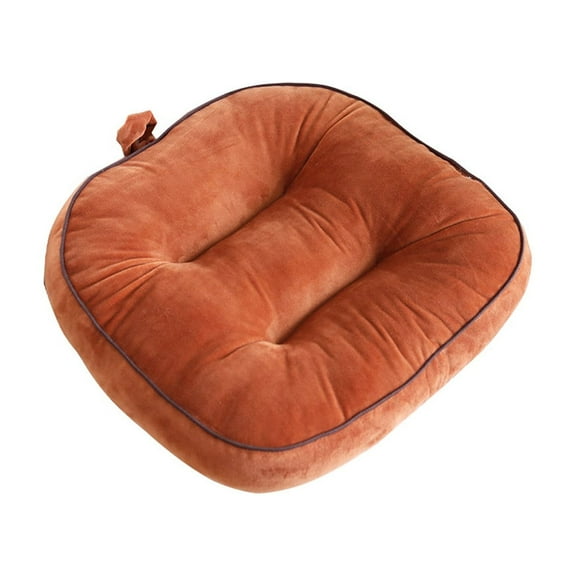 Orange Futon Cushion Mat Orange Color For Living Room Sofa And Floor Soft And Comfortable For Reading And Resting Polyester Material Size 11.79X11.79X3.93 Inch