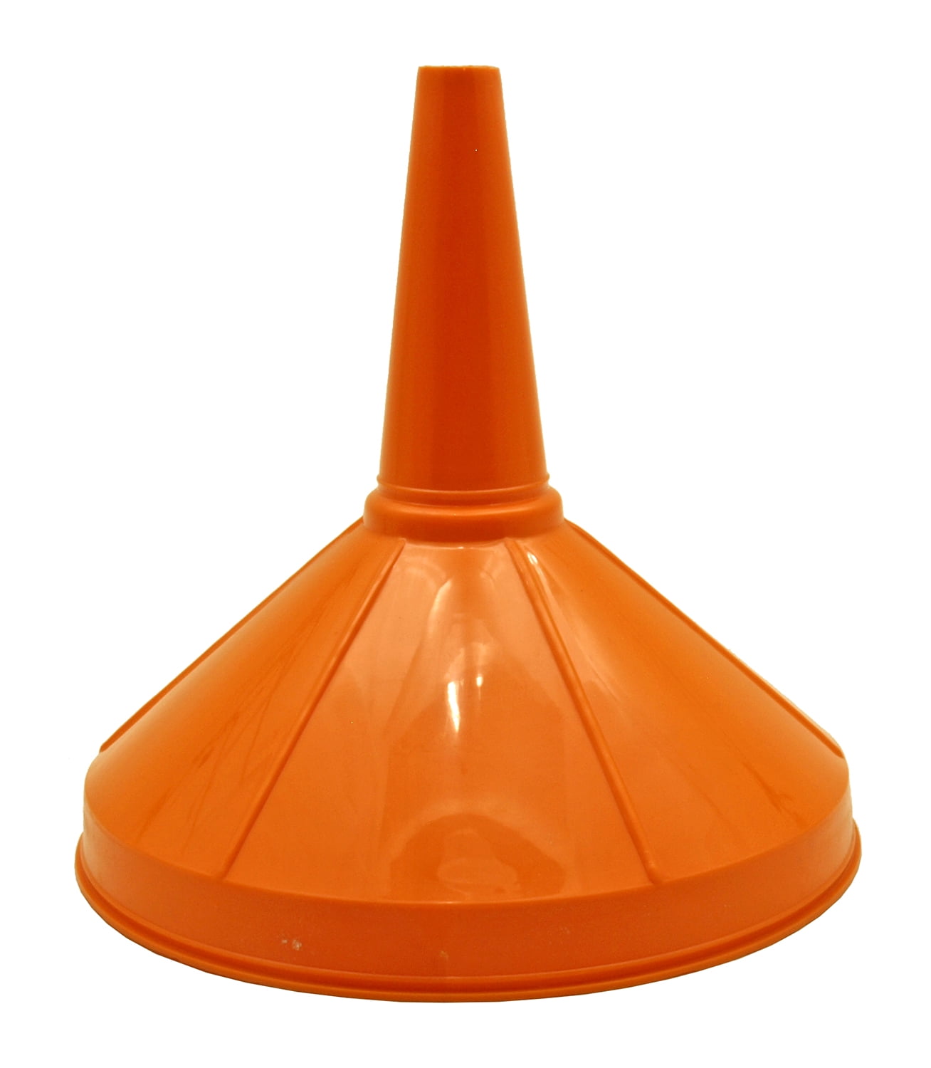 Orange General Purpose Wide Mouth Plastic Funnel 8"