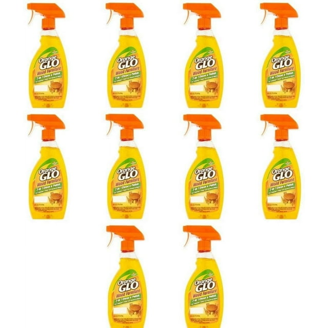 Orange Glo 2in1 Clean & Polish Wood Furniture Spray 16 oz 10 pk