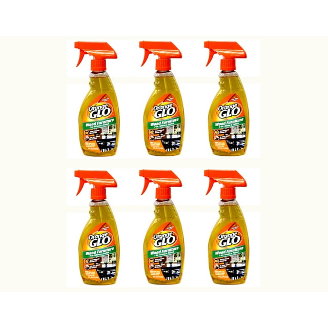 Orange Glo 2-in-1 Polish Wood Furniture Spray - 16 oz - 6 Pack