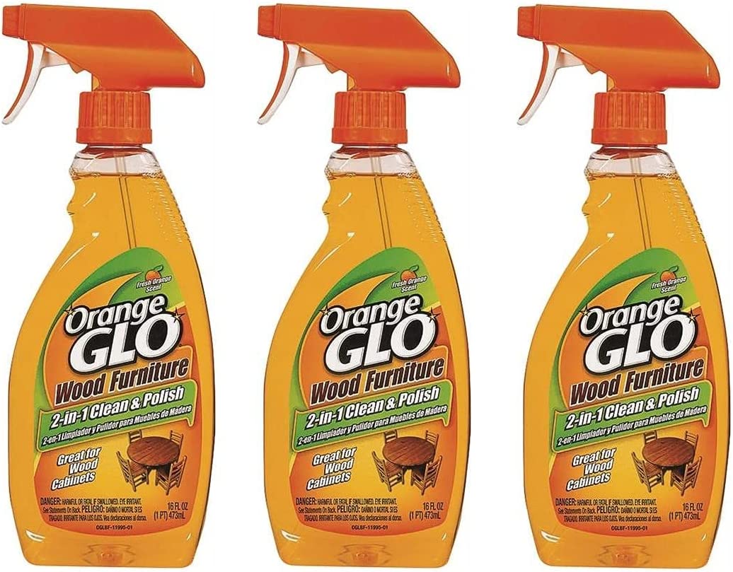 Orange Glo 640823841079 (Pack of 3) Wood Furniture 2in1 Clean and