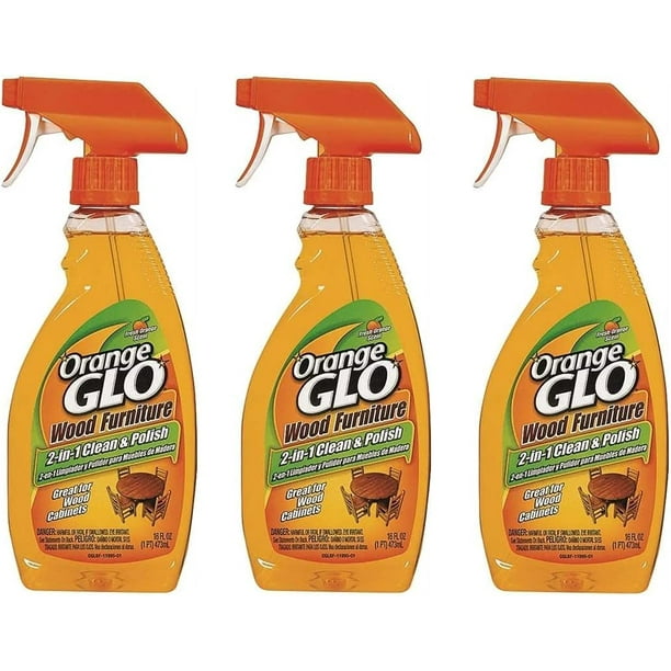 Orange Glo 640823841079 (Pack of 3) Wood Furniture 2in1 Clean and