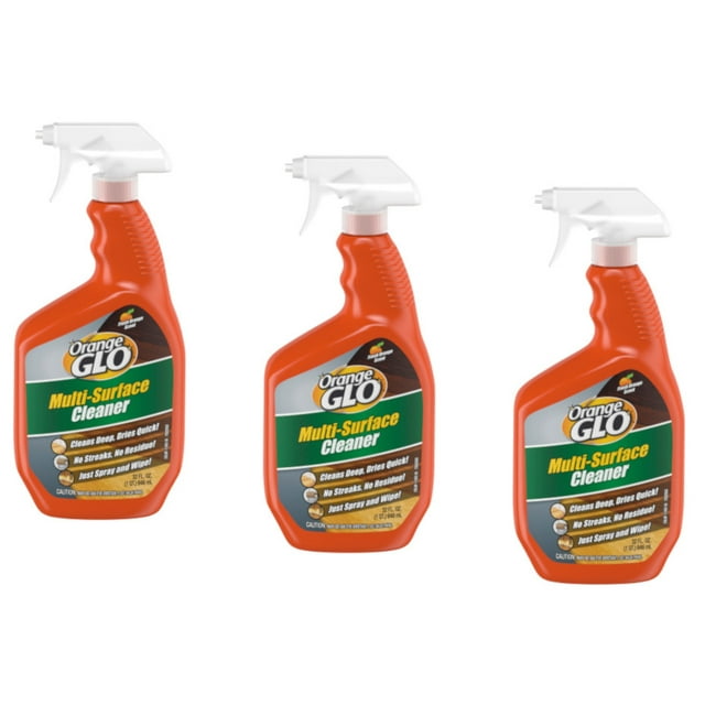 Orange Glo MultiSurface Cleaner, Fresh Orange Scent, 32 Fl Oz (3 Pack
