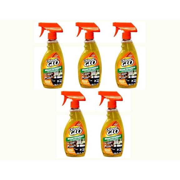 Orange Glo Wood Furniture 2-in-1 Clean & Polish 16 Ounce - Pack of 5