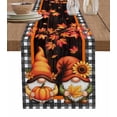 thumbnail image 1 of Orange Gnomes Table Runner 36 Inches, Pumpkin Sunflower Maple Country Wood Plank Bed Runner Dresser Scarves Tabletop for Indoor Outdoor Parties/Ceremony/Banquet, 13"x 36", 1 of 8