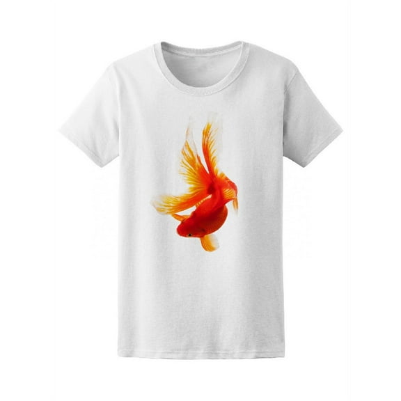 Orange Gold Fish T-Shirt Women -Image by Shutterstock, Female x-Large