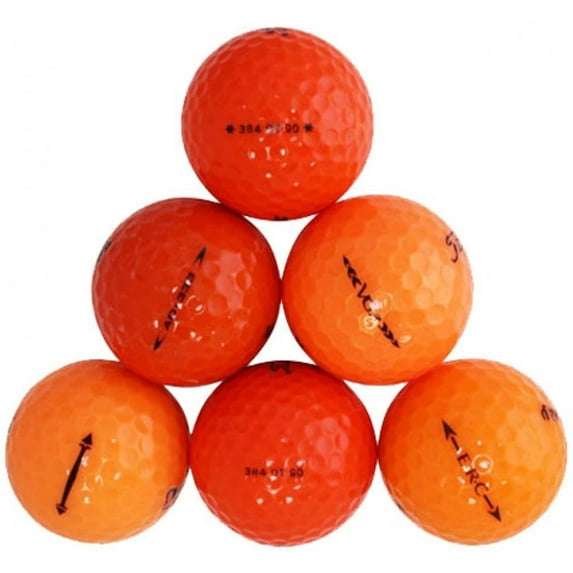 Orange Golf Balls, Assorted Colors, Mint Quality, 50 Pack, by Hunter Golf