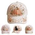 thumbnail image 1 of Orange Golf Dad Hat Women's Halloween Printed Baseball Cap Cotton Adjustable Size for Running Workouts and Outdoor Activities All Seasons One Size, 1 of 3