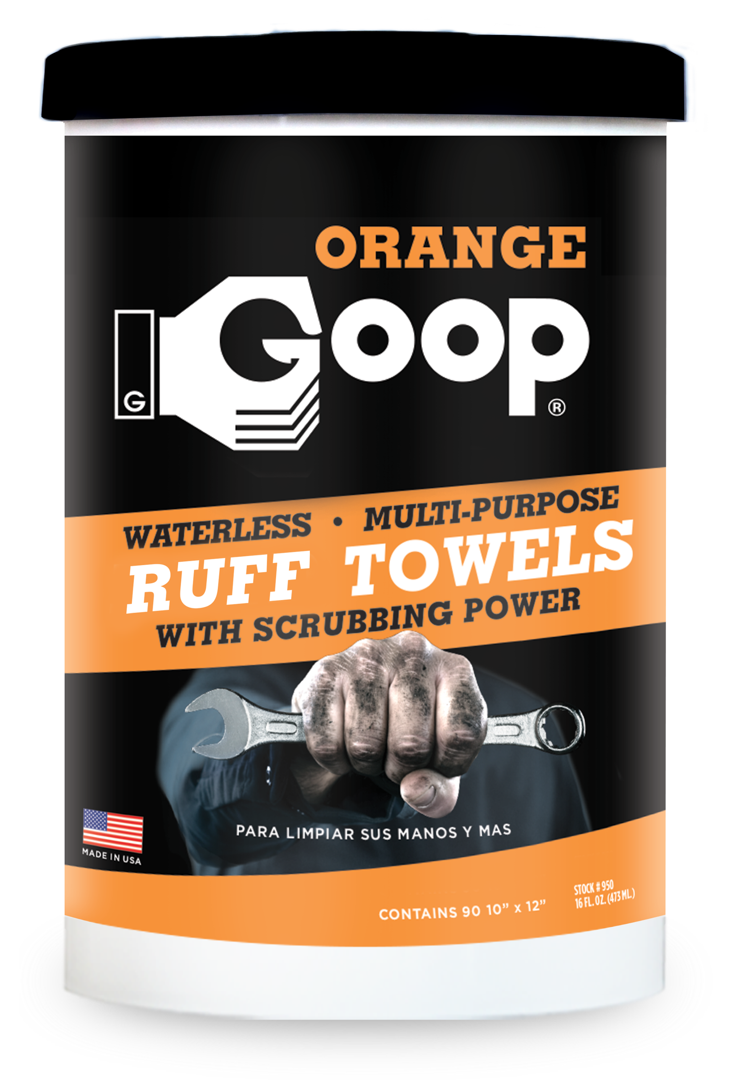 Orange Goop Ruff Towels