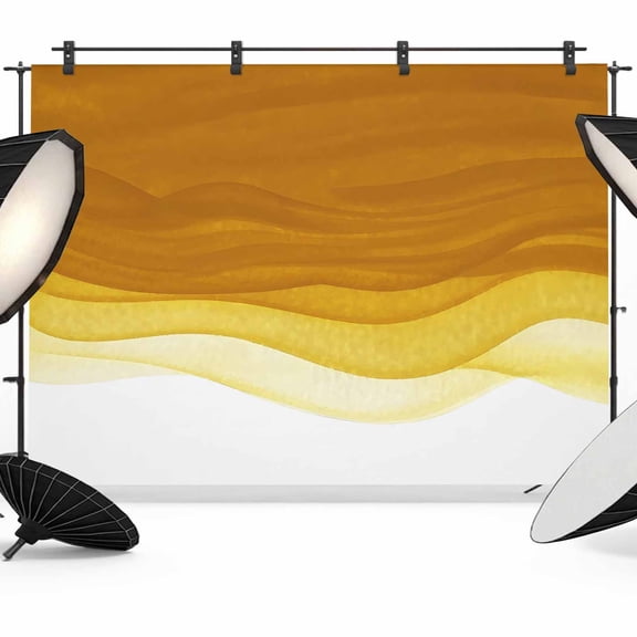 Orange Gradient Photography Backdrop 10x8FT, Watercolor Abstract Orange Gradient Water Ripples Photo Backdrops, Background for Photography Studio Photo Studio Background, Back Drop for Photoshoot