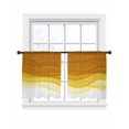 thumbnail image 1 of Orange Gradient Sheer Curtains for Living Room Bedroom, Watercolor Abstract Orange Gradient Water Ripples Light Filtering Sheer Curtains, Rod Pocket Voile Window Drapes, 2 Panels Set 54"x 45", 1 of 7