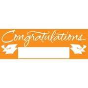 Orange Graduation Party Banner