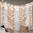 thumbnail image 1 of Orange Gray Botanical Large Tapestry for Bedroom Wall Hanging Tapestry,Pastoral Spring Summer Leaf Aesthetics Ceiling Backdrop Tapestries Poster Blanket Wall Decor for Living Room 100" x 59", 1 of 8