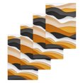 thumbnail image 1 of Orange Gray Ombre Kitchen Dish Towels for Drying Dishes Set of 4, Modern Geometric Moire Abstract Art Waffle Weave Microfiber Hand Tea Bathroom Towels Quick Dry & Absorbent Towel 15.7x23.6, 1 of 7