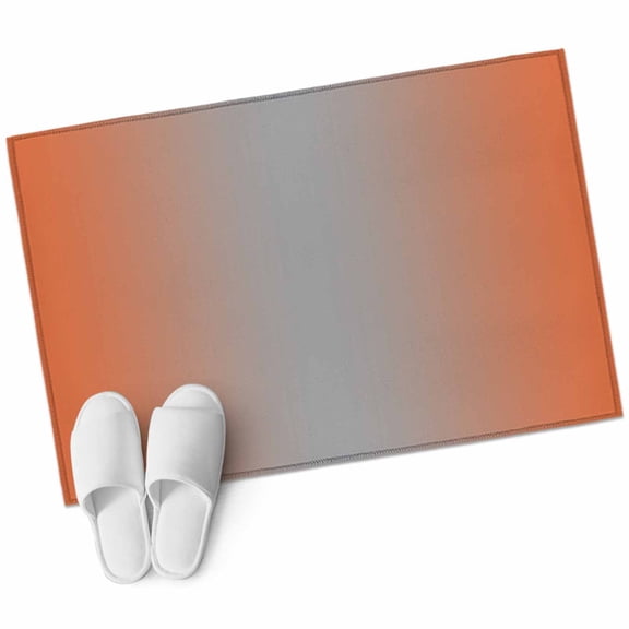 Orange Gray Ombre Large Area Rugs for Bedroom Living Room, Soft Non Slip Carpet Bedside Rug, Modern Gradient Abstract Art Rectangular Floor Cover Kitchen Accent Rug 2'x3' for Dining Room/Office