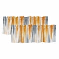 thumbnail image 1 of Orange Gray Valances for Windows, Decorative Rod Pocket Window Valance Curtains, Retro Country Abstract Ombre Aesthetic Short Curtain Drapes for Kitchen/Bathroom/Living Room, 2 Panels, 42" W x 12" L, 1 of 8