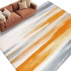 Boho Orange Blue Large Area Rugs for Bedroom Living Room, Soft Non Slip ...
