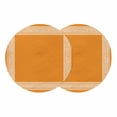 thumbnail image 1 of Orange Greek Key Round 15 Inch Placemats Set of 2, White Greece Ancient Farmhouse Geo HeatResistant Non Slip Place Mats for Dining Table, Wipeable Braided Kitchen Table Mats for Housewarming, 1 of 9
