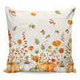 thumbnail image 1 of Orange Green Fall Pillow Covers 26x26 Inch Decorative Throw Pillow Cover, Pumpkins Maple Leaf Thanksgiving Sofa Pillowcases Accent Cushion Case Home Decor Bedroom Living Room, 1 of 6
