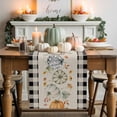 thumbnail image 1 of Orange Green Pumpkin Table Runner, Autumn Thanksgiving Kitchen Dining Table Decoration for Home Party Decor 13x60 Inches, 1 of 9