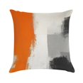 thumbnail image 1 of Orange And Grey Abstract Art Artwork Pillow Covers,Orange And Grey Abstract Art Artwork Throw Pillow Covers 18"×18" ,Living Room Sofa Couch Pillow Covers,Decorative Pillow Covers, 1 of 7