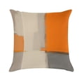 thumbnail image 1 of Orange And Grey Abstract Art Artwork Pillow Covers,Orange And Grey Abstract Art Artwork Throw Pillow Covers 24"×24" ,Living Room Sofa Couch Pillow Covers,Decorative Pillow Covers, 1 of 7