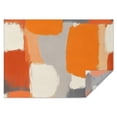 thumbnail image 1 of Orange and Grey Abstract Art Artwork Rectangle Tablecloth 60"x84",Waterproof Polyester Rectangle Table Cloth, Wipeable Spillproof Polyester Tablecloth for Dining, Camping, Indoor and Outdoor, 1 of 5