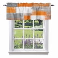 thumbnail image 1 of Orange Grey Abstract Art Valance Curtain White Graffiti Retro Gradient Window Valances Rod Pocket Short Curtains Window Treatments for Kitchen Bedroom Bathroom Laundry 60" x 18", 1 of 9