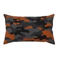 thumbnail image 1 of Orange Grey Camouflage Pillow Cases, Soft Pillowcases with Wrinkle Resistant Envelope Closure Soft Breathable Pillow Covers - Pillow Cases Standard Size 20x30 Inches, 1 of 5