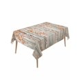 thumbnail image 1 of Orange Grey Forest Table Cloth, Grey Modern Art Oil Painting Waterproof Tablecloth for Rectangle Tables, Reusable Washable Fabric Table Cover for Restaurant Kitchen Dining Tables 54"x108", 1 of 6
