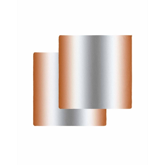Orange Grey Kitchen Dish Towels for Drying Dishes Set of 2, Gray Farmhouse Modern Rustic Waffle Weave Microfiber Terry Hand Tea Bathroom Towels Quick Dry & Absorbent Towel 12x12
