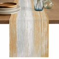 thumbnail image 1 of Orange Grey Table Runner 60 Inches, Farmhouse Gray Barn Wooden Vintage Striped Bed Runner Dresser Scarves Tabletop for Indoor Outdoor Parties/Ceremony/Banquet, 13" x 60", 1 of 9