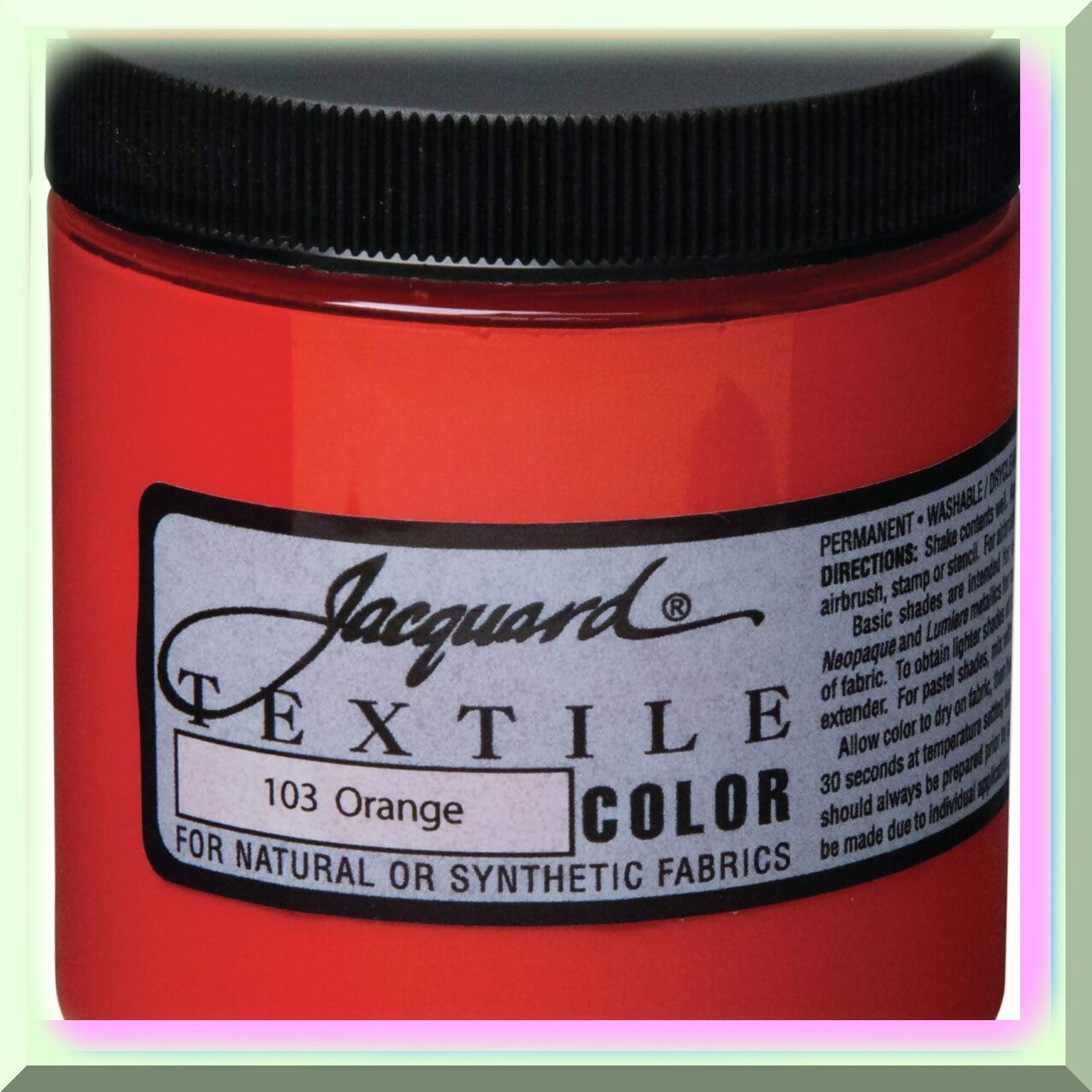 Orange Grove Fabric Dye 8 Oz Textile Color for Clothes, Soft and