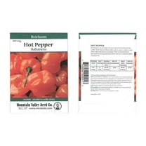Orange Habanero Hot Pepper Garden Seeds - 300 mg Packet - Non-GMO, Heirloom Vegetable Gardening Seed