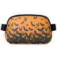 thumbnail image 1 of Orange Halloween Bats Cute Fanny Packs for Women,Travel Waterproof Crossbody Fanny Bags Waist Purse for Women Anti Theft Adjustable Strap for Running Travel Cycling, 1 of 4