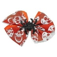 thumbnail image 1 of Orange Halloween Hair Bows with Spider Center, 1 of 5