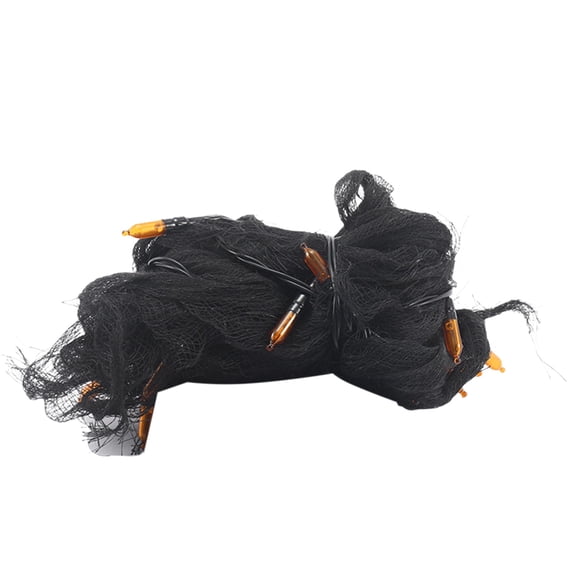 Orange Halloween Led Net Lights Outdoor Waterproof String Decorations