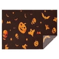 thumbnail image 1 of Glowing Halloween Icons Pattern Rectangle Tablecloth 60"x84",Waterproof Polyester Rectangle Table Cloth, Wipeable Spillproof Polyester Tablecloth for Dining, Camping, Indoor and Outdoor, 1 of 5