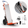 thumbnail image 1 of Orange Hand Trucks - 880lbs Capacity Electric Stair Hand Trucks 1200W Heavy Duty Stair Climber Trolley with Safety Rope and Solid Wheel for Moving Furni ture Logistics Warehous, 1 of 10