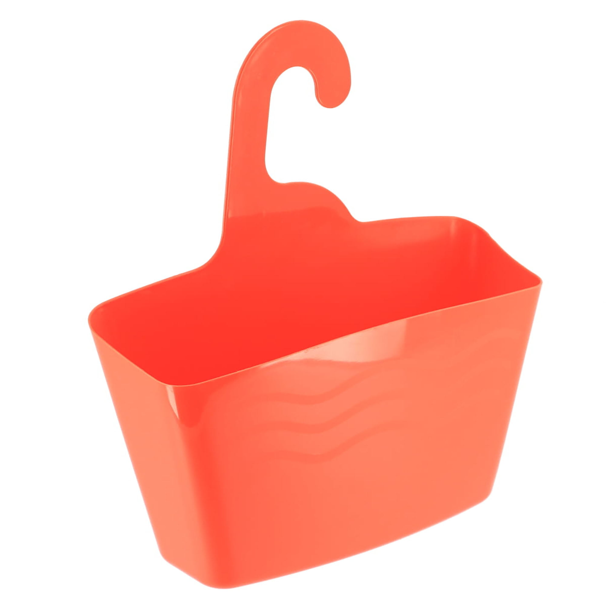 Orange Hanging Shower Caddy Organizer Plastic Basket